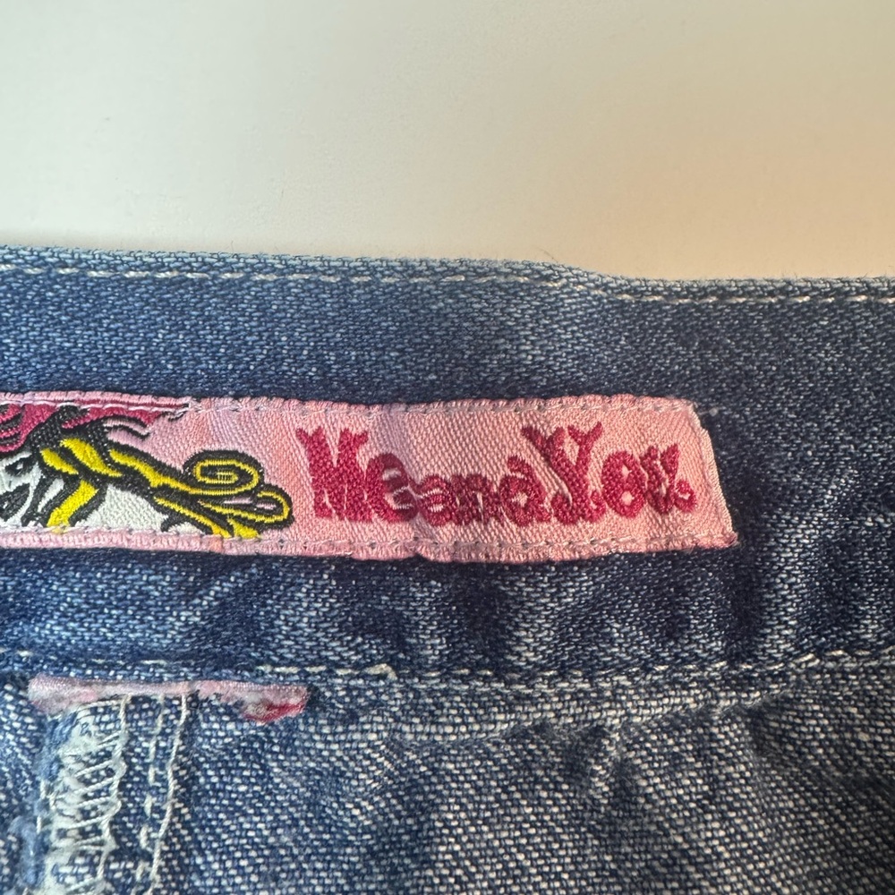 Vintage Me and You Skirt Womens Large Blue Denim Long Distressed Y2K 90s Style - Picture 5 of 7